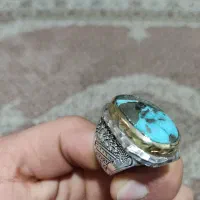 انگشتر فیروزه رکاب قلم زنی (معاوضه هم داریم )|جواهرات|ارومیه, |دیوار