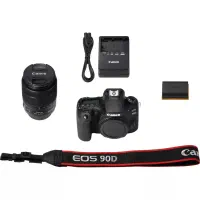 دوربین canon 90D 18-135 با لنز اضافه و...
