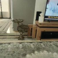 میوه خوری و شیرینی خوری دو طبقه برنز