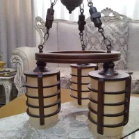 لوستر چوبی|لوستر و چراغ آویز|پردیس, فاز ۸|دیوار