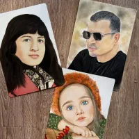نقاشی چهره|تابلو، نقاشی، عکس|اصفهان, خانه اصفهان|دیوار