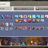 کلش اف کلنز تان ۱۵ تقریبا مکس بجز دیوار|کنسول، بازی ویدئویی و آنلاین|زابل, |دیوار