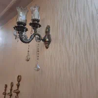 لوستر برنجی .ست پذیرایی|لوستر و چراغ آویز|ری, هاشمآباد|دیوار