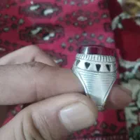 دو عدد انگشتر یاقوت و فیروزه