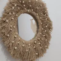 اینه دیواری مکرومه