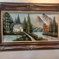 تابلو فرش دستباف کاملا سالم