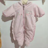 سرهمی جورابدار مخمل نوزادی
