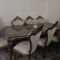 مبل  و میز ناهارخوری استیل ۸ نفره تختخواب و لمسه|مبلمان خانگی و میز عسلی|محمدشهر, شهرک نگین|دیوار