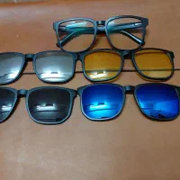 عینک با شیشه بلوکات به همراه چهار کاور همراه آن|زیورآلات و اکسسوری|جهرم, |دیوار