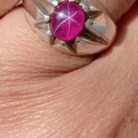 یاقوت استار اصل زیبا و خوش رنگ با رکاب دست ساز|جواهرات|تهران, شهید رجایی|دیوار