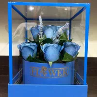 باکس گل مصنوعی شیشه ای