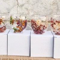 لیوان دوجداره گلدار وارداتی