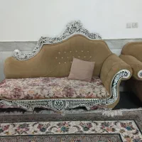 مبل هفت نفره سلطنتی همراه میزعسلی|مبلمان خانگی و میز عسلی|قنوات, |دیوار