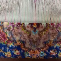 فرش ابریشم دستباف ۳متری سالاری  تبریز|فرش|باقرشهر, |دیوار