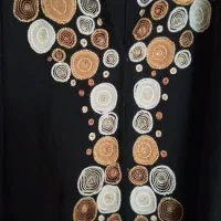 فروش عبای مهره دوزی و استین دولایه حریر نو|لباس|فراشبند, |دیوار