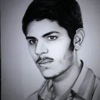 نقاشی سیاه قلم چهره و رنگی|تابلو، نقاشی، عکس|اصفهان, قائمیه|دیوار