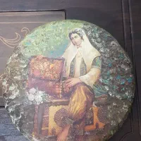 قاب عکس سفالی|تابلو، نقاشی، عکس|شیراز, ریشمک|دیوار