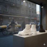 نیم بوت زنانه سفید مدل Roxana|کیف، کفش، کمربند|لاهیجان, آهندان|دیوار