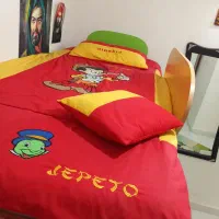 تخت نوجوان کاملا سالم با صندلی وفرش|تخت و سرویس خواب|ری, شهادت|دیوار