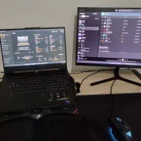 ستاپ گیمینگ لبتاب مانیتور دسته ps5