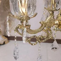 لوستر برنزی 4لامپ|لوستر و چراغ آویز|تهران, خاک سفید|دیوار