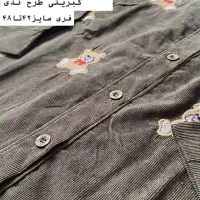 مانتو مخمل کبریتی گلدوزی تدی