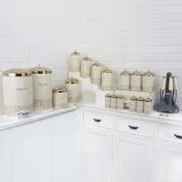 سرویس اشپزخانه ۲۶ پارچه پارادایس درب طلایی