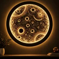 تابلو ماه سه بعدی امیدیه