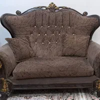 مبلمان ۷ نفره با ویترین و میز جلومبلی ۴ تکه