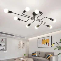 لوستر سقفی ۸ شعله فرانسوی مولکولی مینیمال|لوستر و چراغ آویز|تهران, ستارخان|دیوار