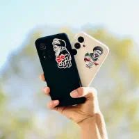 برچسب پشت گوشی