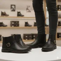 نیم بوت مشکی مردانه مدل Sorush|کیف، کفش، کمربند|اصفهان, باغ زرشک|دیوار