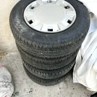 رینگ ولاستیک سایز۱۴ همراه با قالپاق شرکتی بالانس