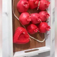 شمع انار یلدا|صنایع دستی و سایر لوازم تزئینی|علیآباد کتول, |دیوار