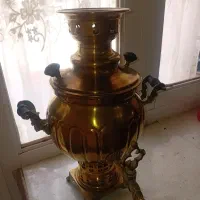 سماور زغالی اصل روسیه برنز