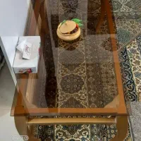 میز جلو مبلی طلایی|مبلمان خانگی و میز عسلی|بومهن, |دیوار