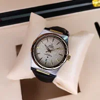 ساعت مچی امگا کانسلیشن بند چرم ثانیه آرام گرد + بگ|ساعت|اصفهان, احمدآباد|دیوار