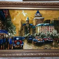 تابلوفرش دستبافت/تابلو فرش خیابان نیویورک