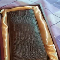 کیف دسته چکی چرم برند guess