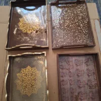 سینی چوبی اصل با کیفیت|ظروف سرو و پذیرایی|یاسوج, |دیوار