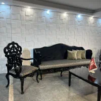 مبل فرانسوی،/کینگ مشکی پلی یورتان دو رو‌منبت|مبلمان خانگی و میز عسلی|تهران, شهرک امید|دیوار
