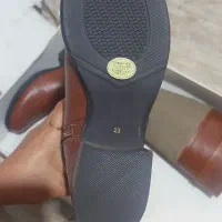 بوت بلند چرم طبیعی اصل پاشنه چوبی خارجی|کیف، کفش، کمربند|ساری, |دیوار