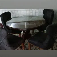 میز ناهارخوری چستر شیک چوب|میز و صندلی غذاخوری|قم, شهرک امام حسین|دیوار