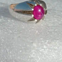 یاقوت استار اصل زیبا و خوش رنگ با رکاب دست ساز|جواهرات|تهران, شهید رجایی|دیوار