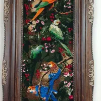 تابلو فرش دستباف طوطی|تابلو فرش|اردبیل, |دیوار