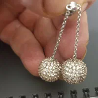 گوشواره های بسیار شیک نقره اویزی