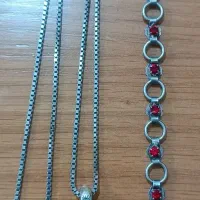 زنجیر و پلاک نقره