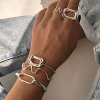 بنگل های مینیمال آبکاری نقره