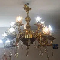 لوستر یک عدد به همراه ریسه صورتی