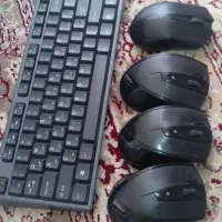 ۴عدد موی بی سیم یک کیبورد بی سیم|قطعات و لوازم جانبی رایانه|شهریار, شهرک شاهد|دیوار